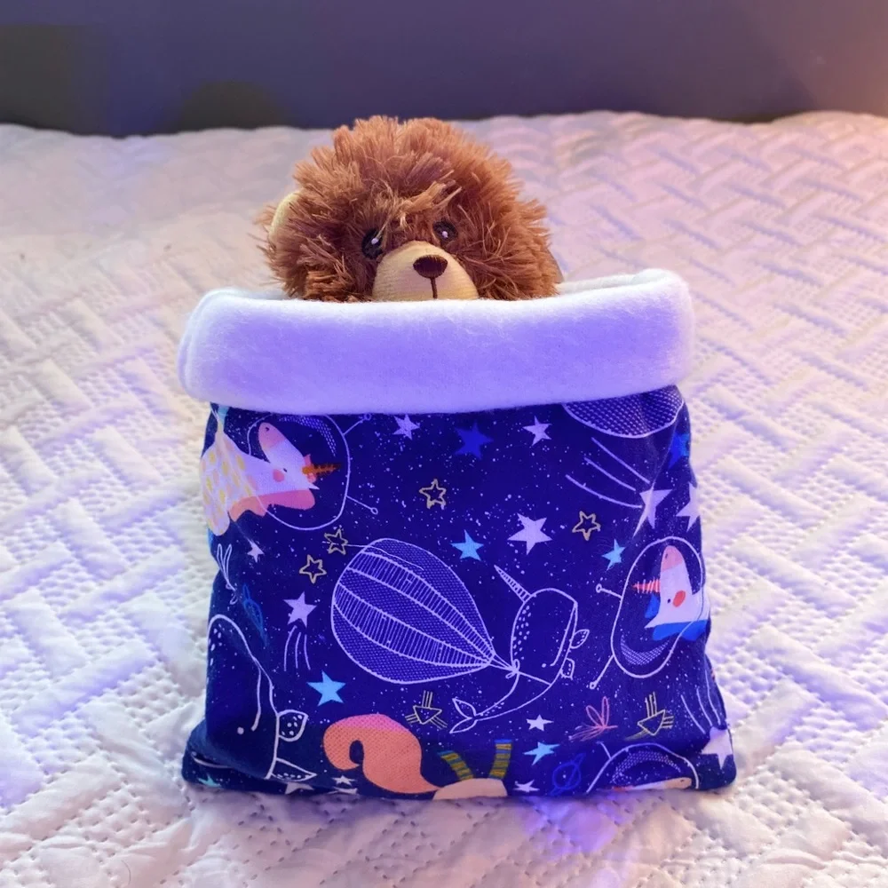 Small pet hedgehog guinea pig rat cuddle sack